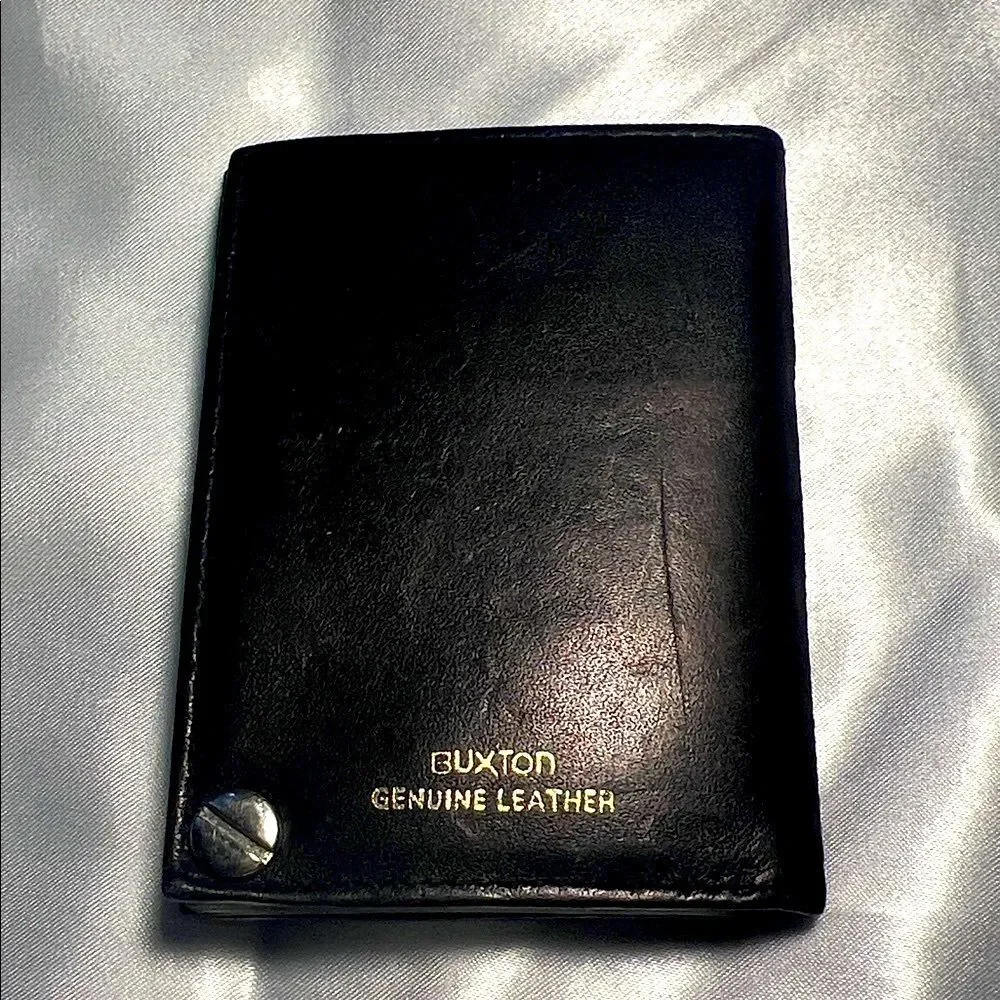 Buxton Black Leather Wallet
